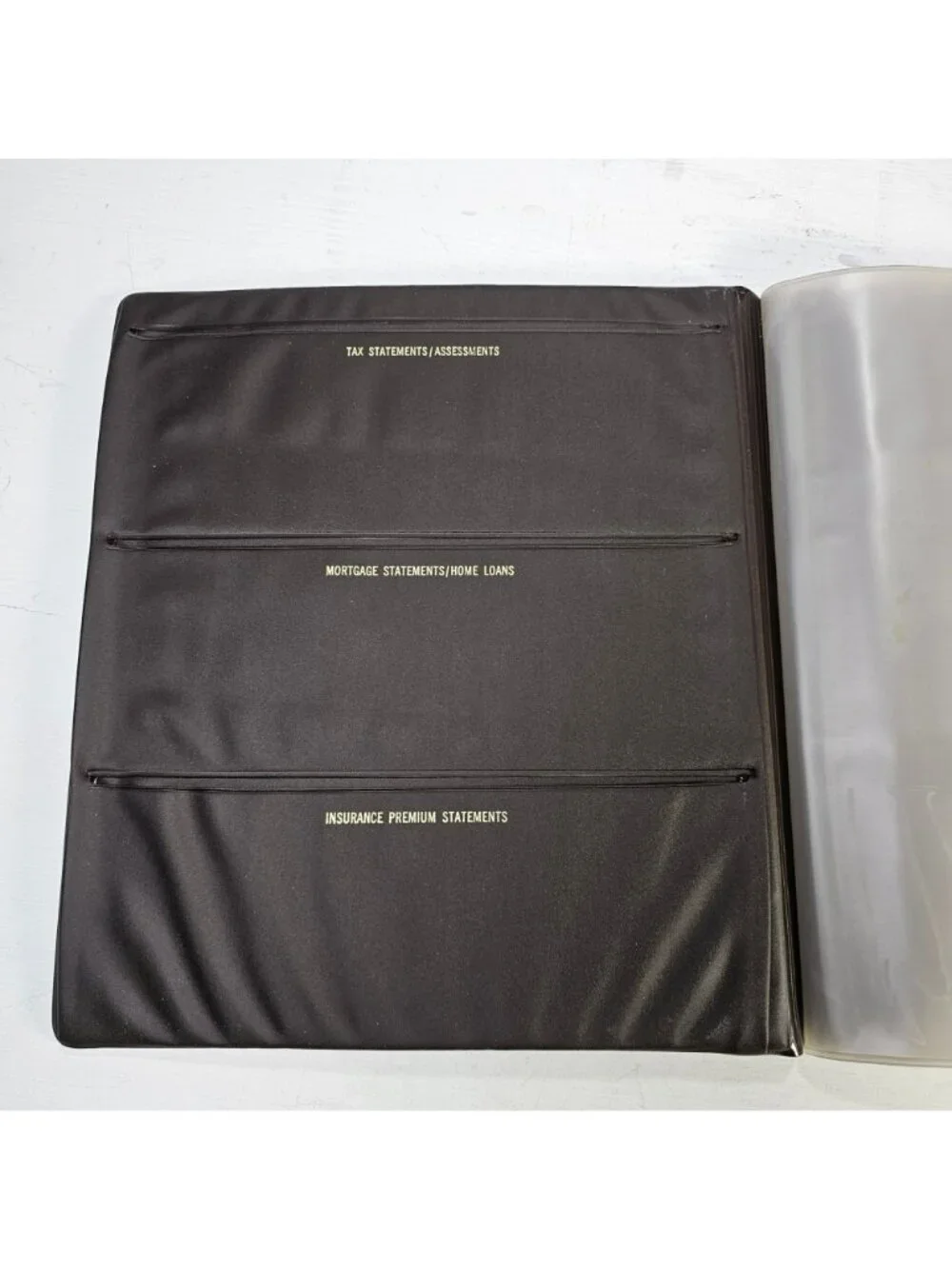 Vintage Home Diary Brown Faux Leather Document Binder with Log Book 11x12